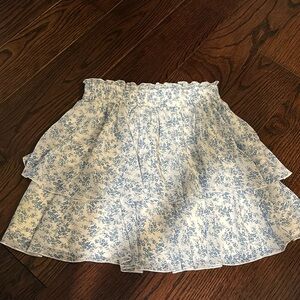 Blue and white flower skirt